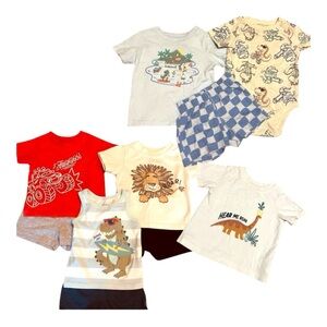 Garanimals 3-6 months Boys Summer Shirts Shorts Tank Tops Sets 10 pcs